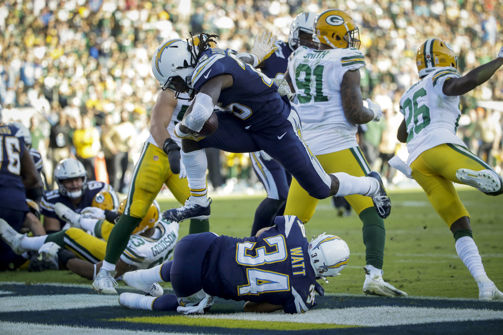 Chargers 26, Packers 11
